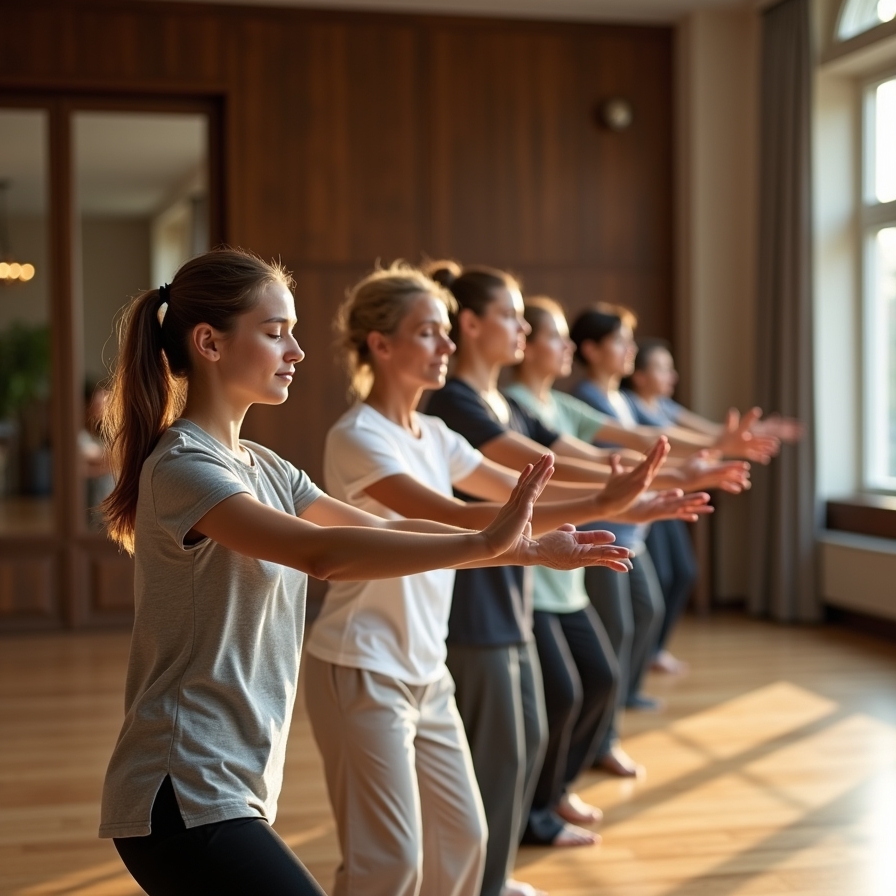 Tai Chi class at Fluxerina
